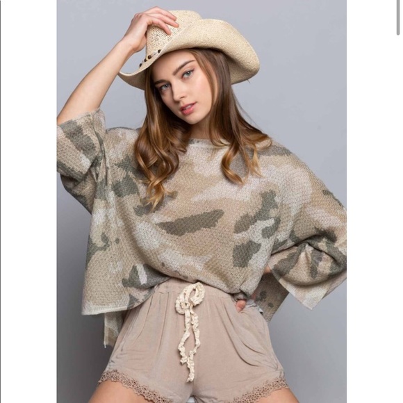 POL Camo Print Lightweight Sweater - Picture 15 of 16